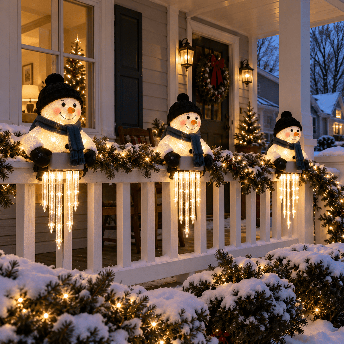 🔥Last Day 50% OFF -☃️WinterGlow Snowman Icicle Light Decor
