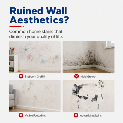 🔥Last Day 50% OFF - Waterproof Wall Repair Paste with Integrated Small Roller Brush