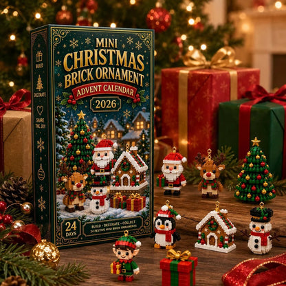 ⏳ Last day to save 50% – 🎄 24-Day Mini Christmas Ornament Advent Calendar | buildable designs with hanging loops 🧱