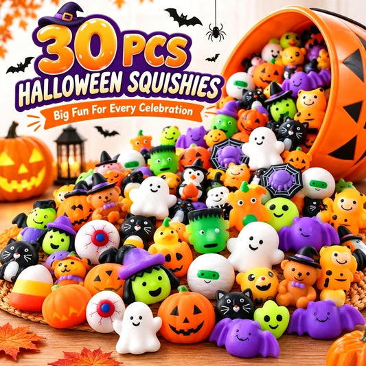 🔥🔥Last Day 50% OFF - 🎃 30PCS Halloween Mochi Squishy Toys