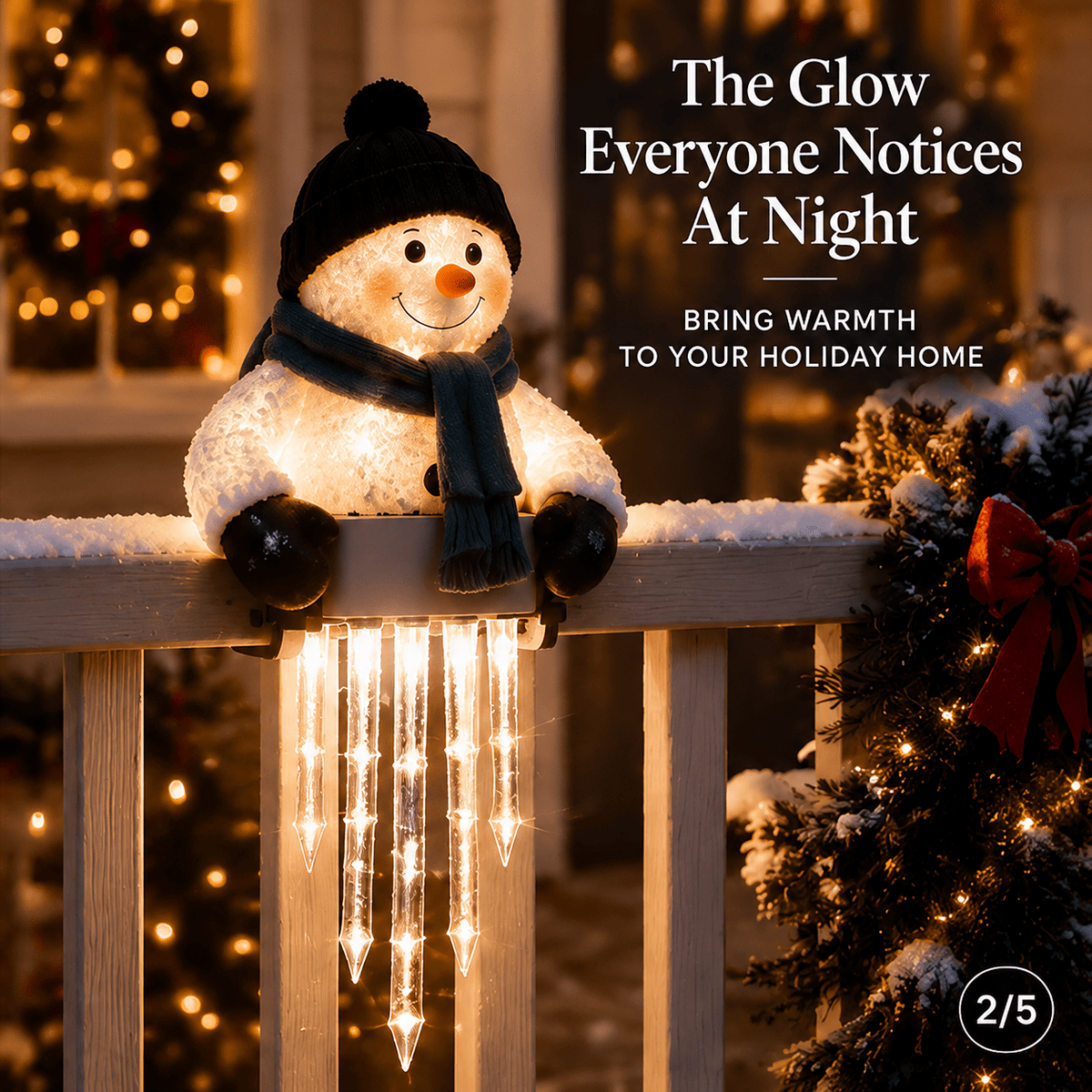 🔥Last Day 50% OFF -☃️WinterGlow Snowman Icicle Light Decor