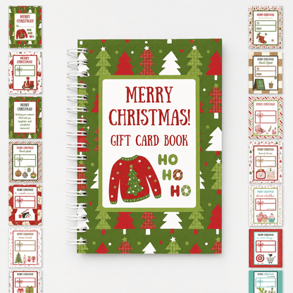 🔥🎁49% OFF!!!-Ready for Christmas!🎅Christmas Gift Card Booklet -👍DIY Spiral-Bound Christmas Gift Card Holder Book