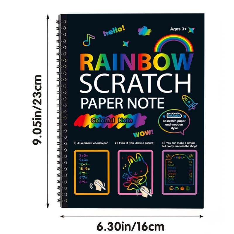 🔥Christmas Big Sale🌈✍️Rainbow Magic Scratch Paper