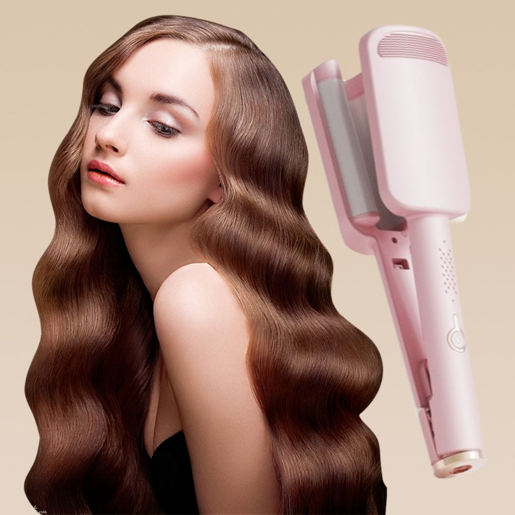 ✨French Wave Curling Iron, Fast Heating Adjustable Temperature, 1.6m Extension Cord, Suitable for Any Hairstyle Hair Type