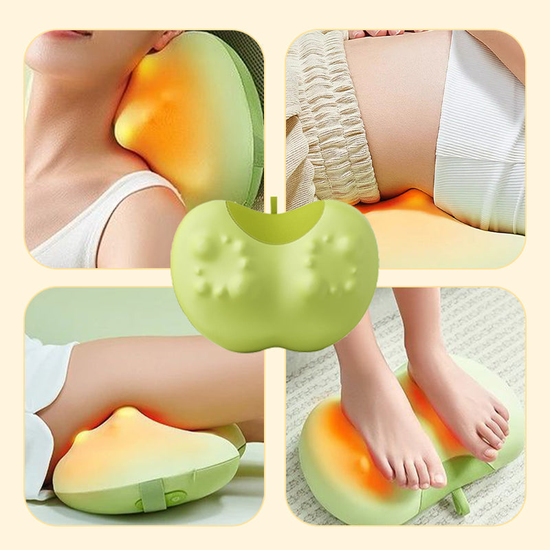 🔥2025 Hot Sale🔥3D Kneading Neck & Back Massage Pillow with Heat