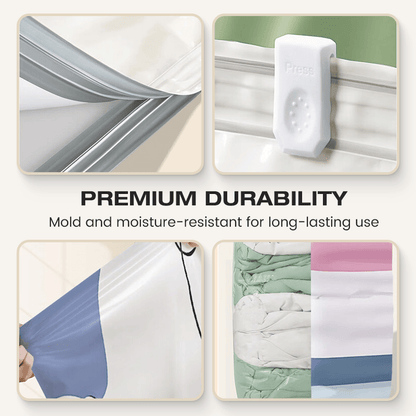 LAST DAY BUY 2 GET 1 FREE!!💞50K+ SOLD!🧳💨 No‑Pump Vacuum Storage Bags
