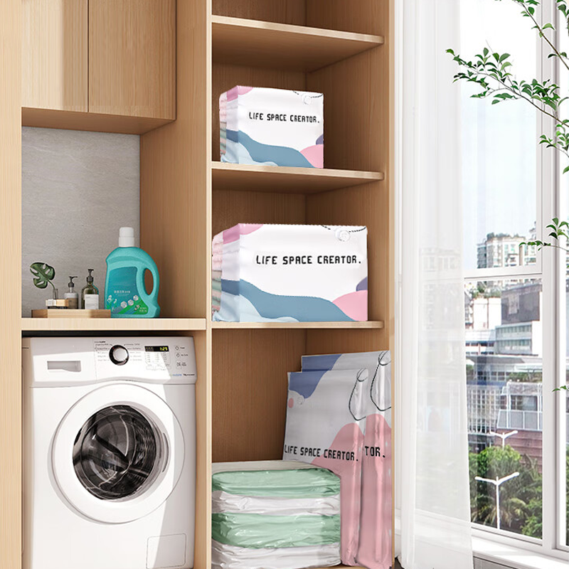 🥳LAST DAY BUY 3 GET 2 FREE!!💞50K+ SOLD!🧳💨 No‑Pump Vacuum Storage Bags