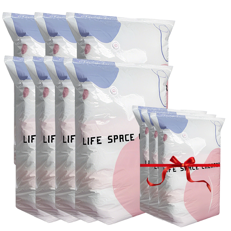 🥳LAST DAY BUY 3 GET 2 FREE!!💞50K+ SOLD!🧳💨 No‑Pump Vacuum Storage Bags