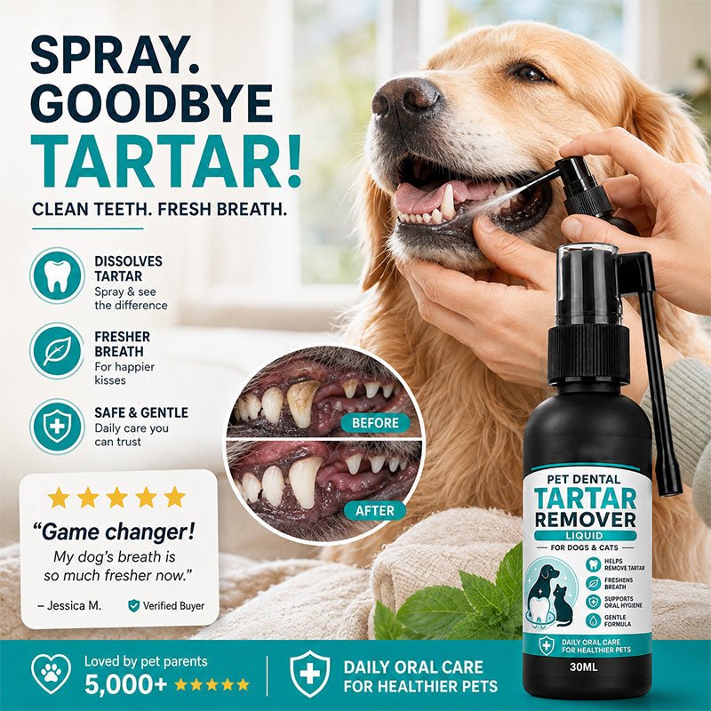 🔥Last Day 50% OFF - 🐾🦷Gentle Pet Dental Cleaning Spray