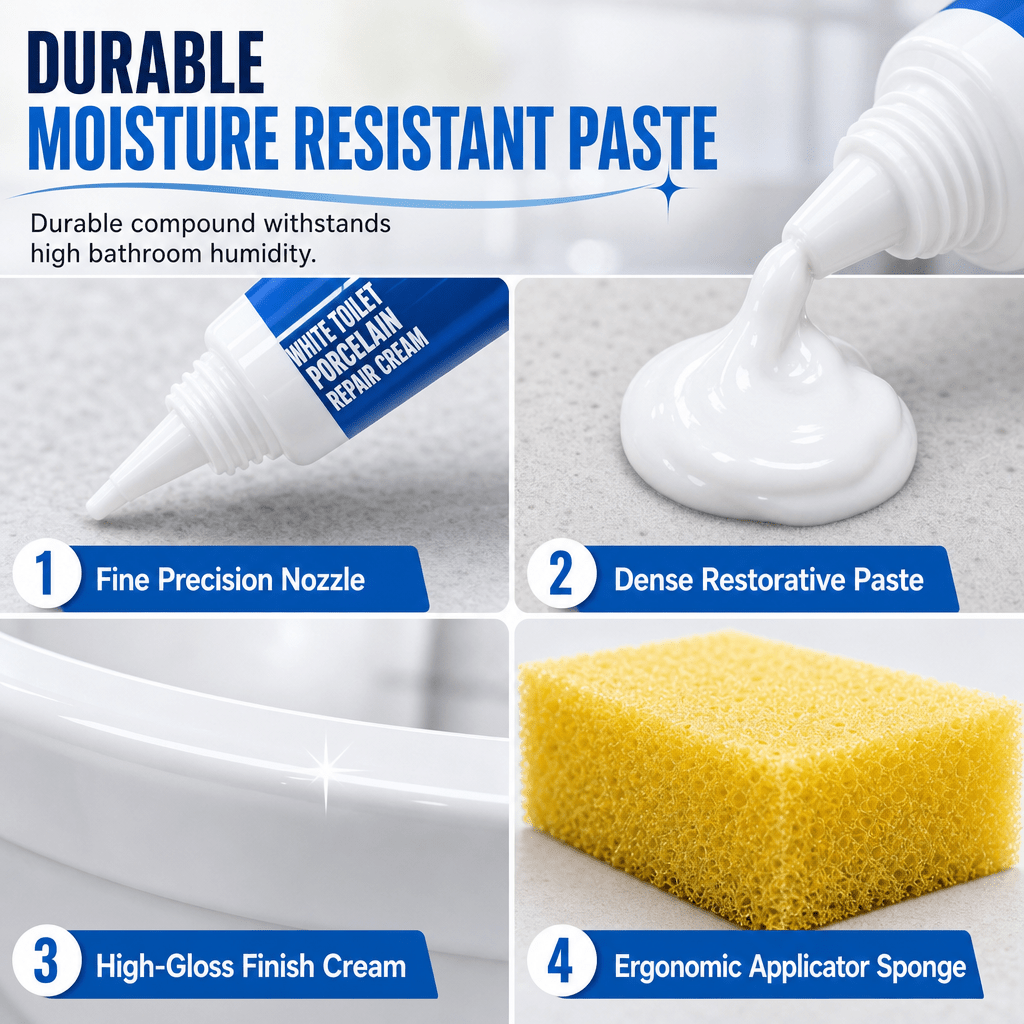 🔥White Toilet Porcelain Repair Cream